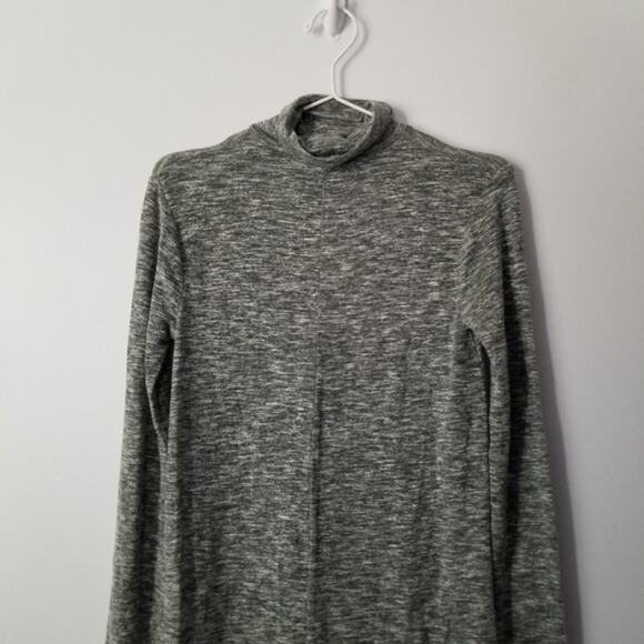 Zara Mock Neck Long Sleeve Gray Dress size Small - Picture 3 of 9